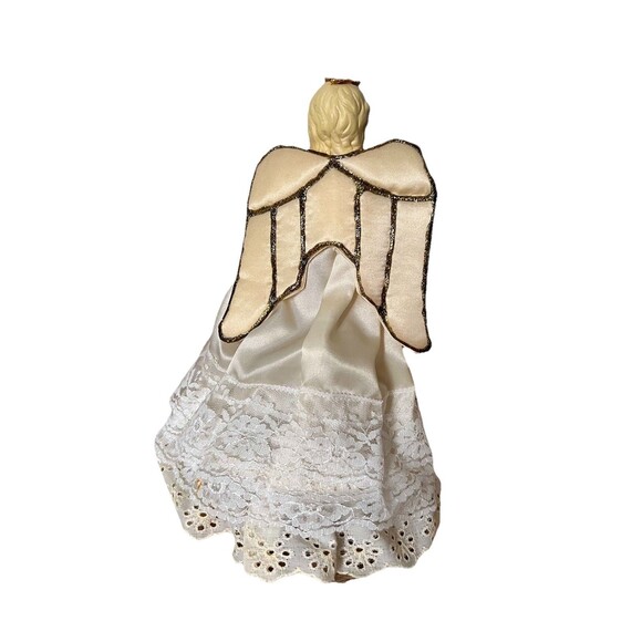 Vintage Merry Midget Angel Christmas Tree Topper GE 10 Light Set 9" Tall - Picture 4 of 10